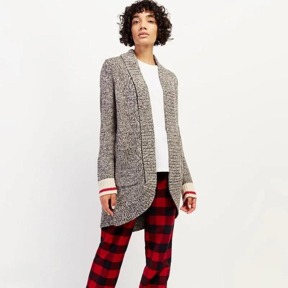 Genuine Roots Cabin Cotton Open Front Cardigan size M